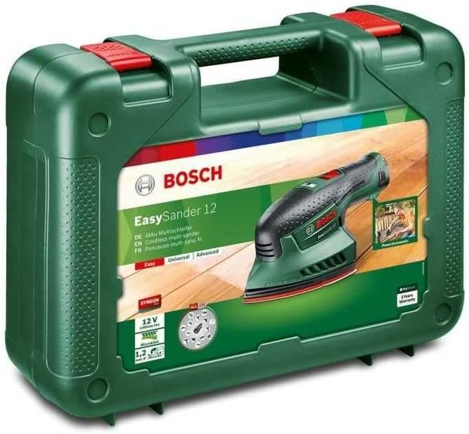 Bosch Akku Multischleifer EasySander 12 (1Akku, 12 Volt System, im Koffer) EasySander 12 Set | 1 Akk