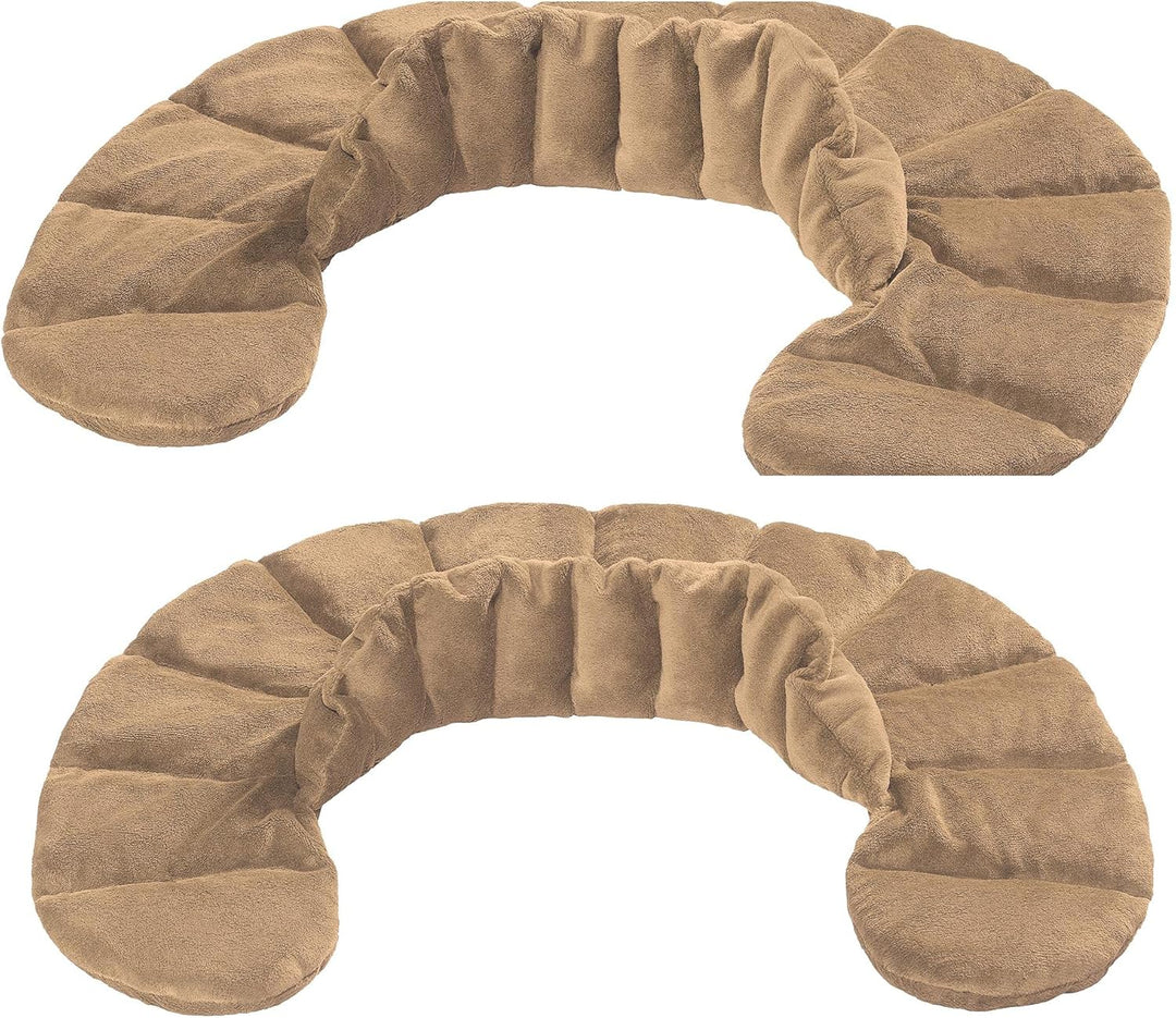 aqua-textil Schulter Nackenkissen beige Tonperlen Lavendel Wärmekissen Kälte Aroma Therapie Gewichts