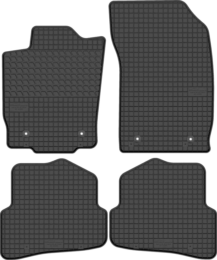 Gummimatten Gummi Fussmatten Satz für Audi A1 8X (2010-2018) - Passgenau