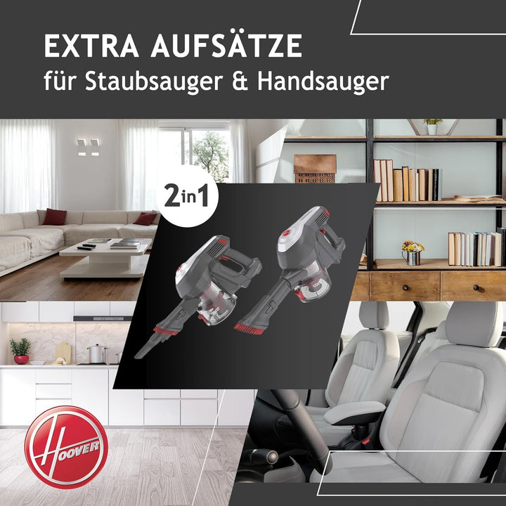 Hoover H-FREE 100 PETS Akku-Staubsauger ohne Beutel + Tierdüse – bis zu 40 Min. Laufzeit, kabelloser