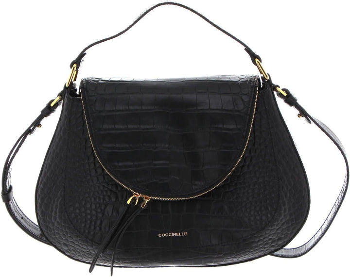 Coccinelle Sole Kroko Soft Handtasche Leder 32.5 cm