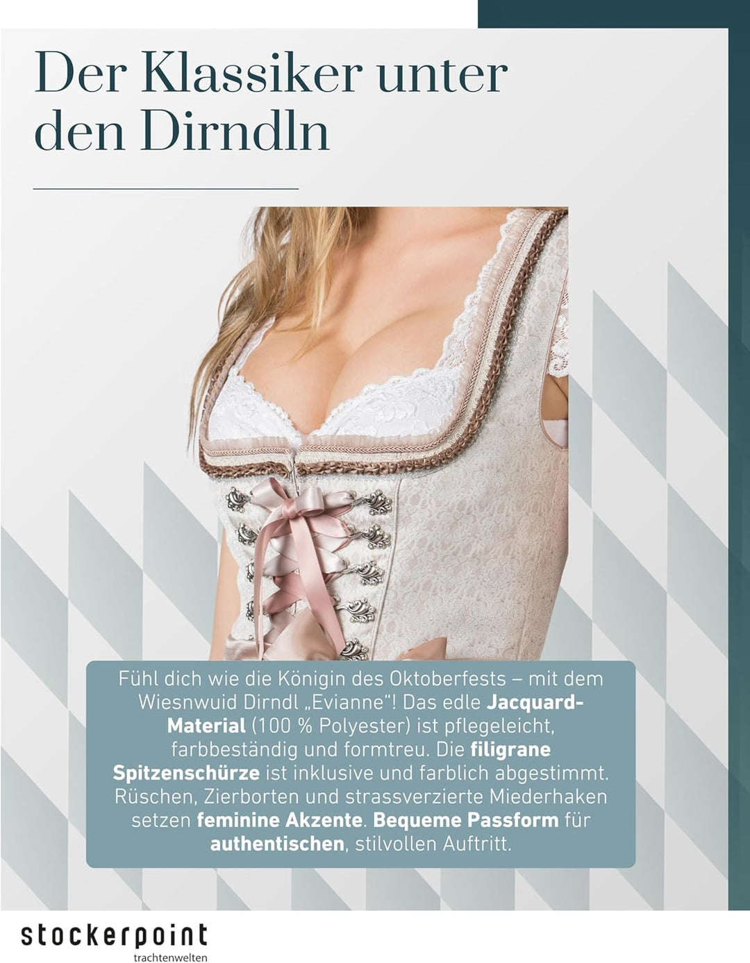 Stockerpoint Damen Evianne Kleid 34 Taupe, 34 Taupe