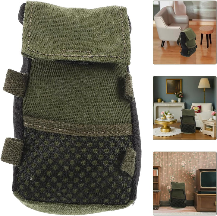ibasenice Puppenrucksack Mini Rucksack Mädchen Puppen Schultaschen Kleiner Rollenspiel Miniatur Schu