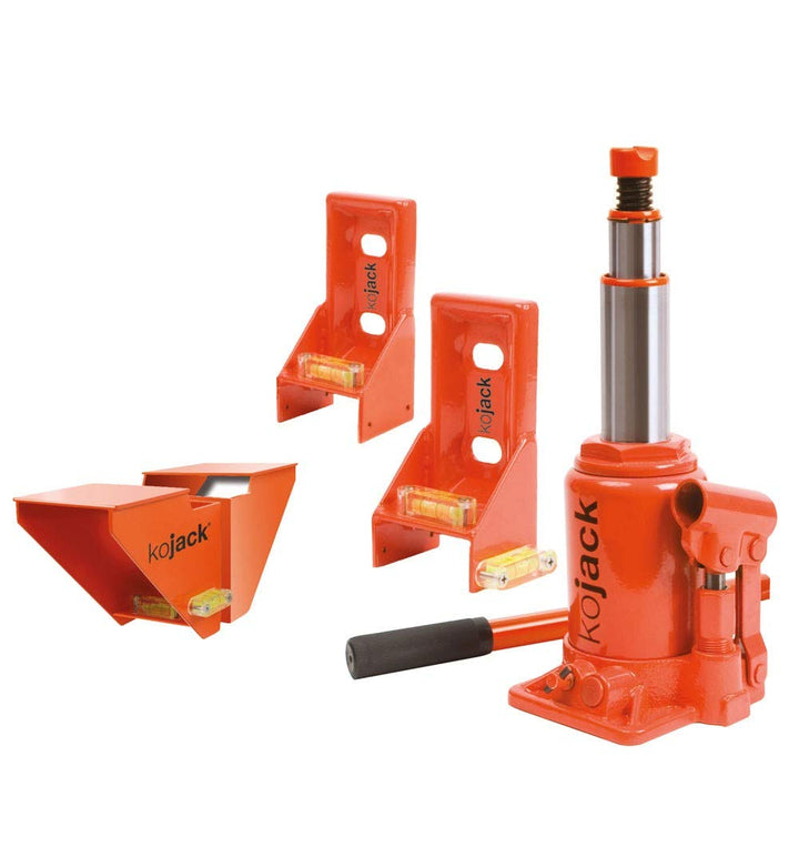 ProPlus KoJack hydraulischer Caravanheber mit Wasserwaage für Doppelachse