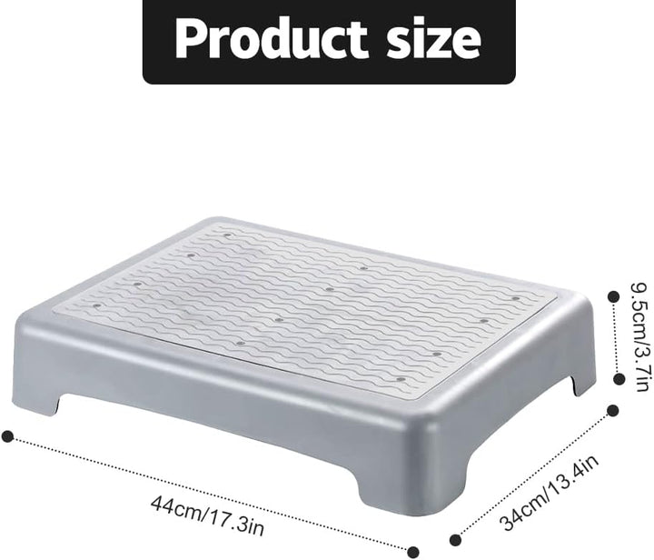 rutschfeste Halbtreppe 9 cm, 200 kg Tragkraft, Tragbare Aufstiegshilfe & Einstiegshilfe Trittleiter,
