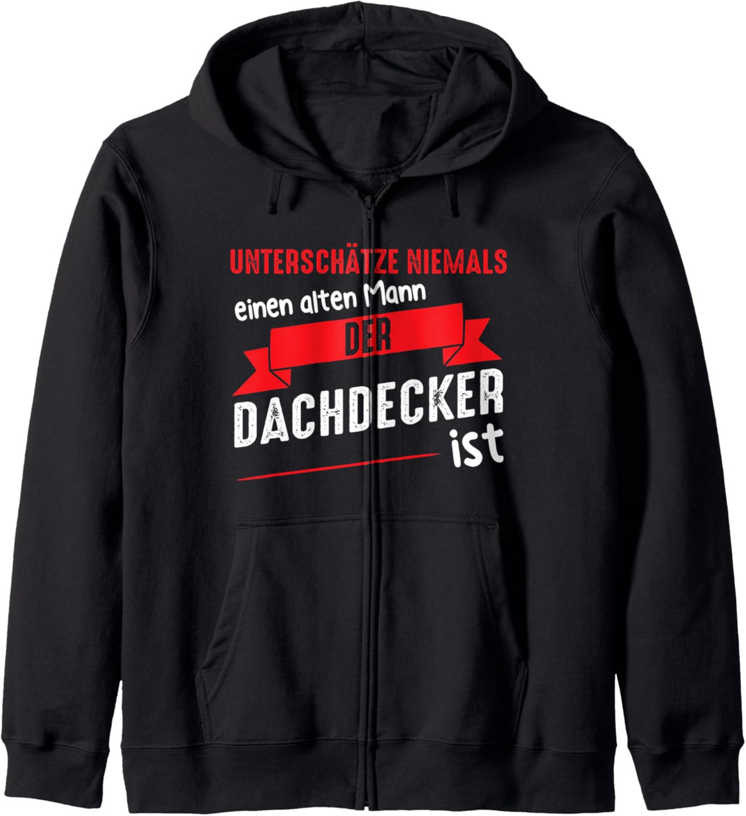 Dachdecker Alter Mann Dachdecken Kapuzenjacke
