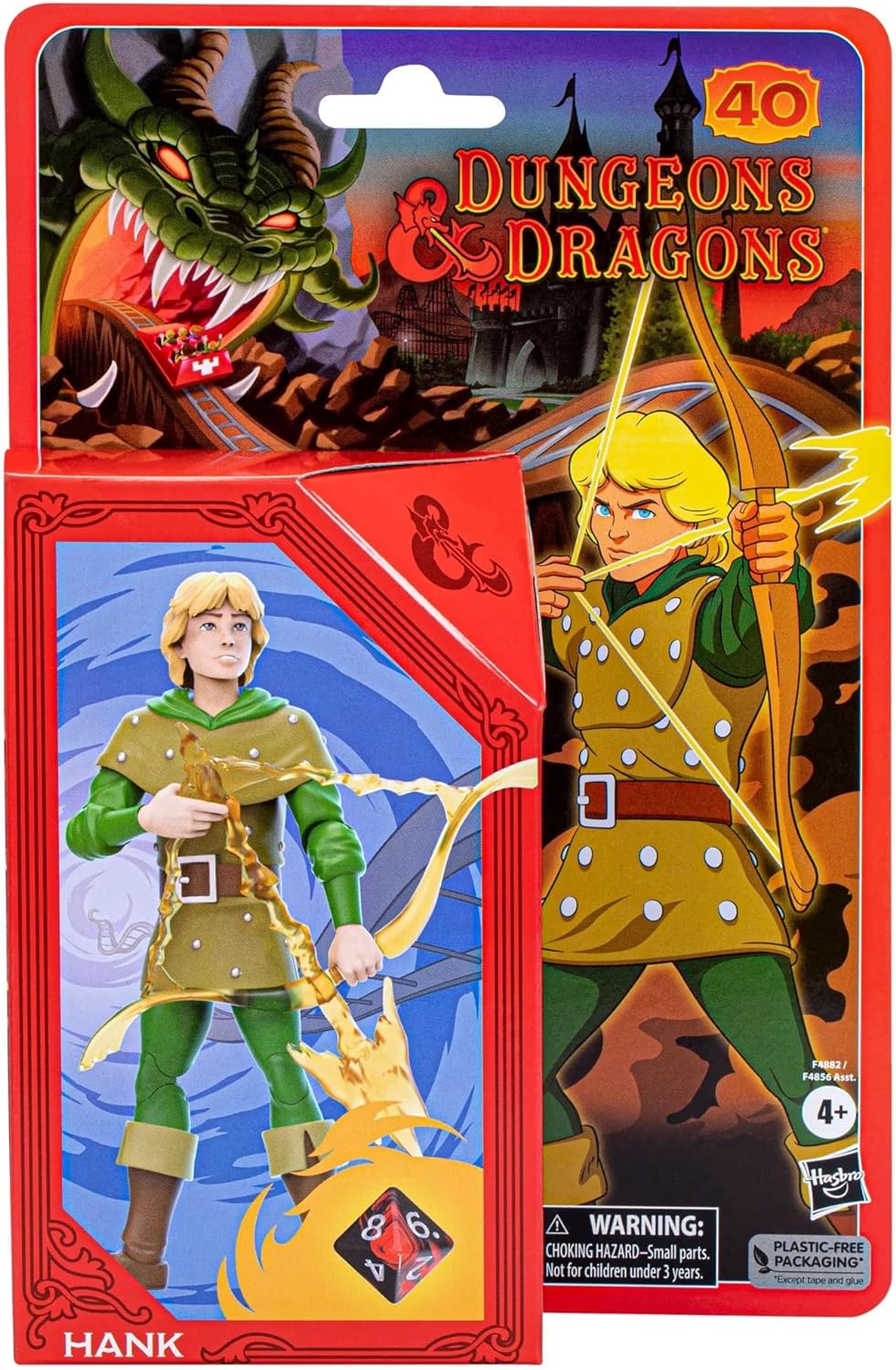 Hasbro Dungeons & Dragons Cartoon Classics, Set mit 2 Figuren, D&D, 15 cm, Bobby & Uni HANK, HANK