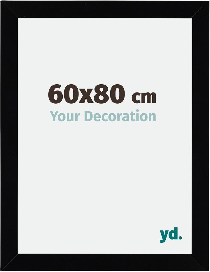 yd. Your Decoration - Bilderrahmen 60x80 cm - Bilderrahmen aus MDF mit Acrylglas - Antireflex - Ausg