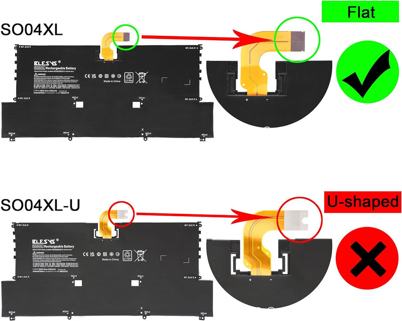 BLESYS SO04XL Akku für HP Spectre 13 13-V000 13T-V000 13T-V100 13-V016TU 13-V015TU 13-V014TU 13-V011