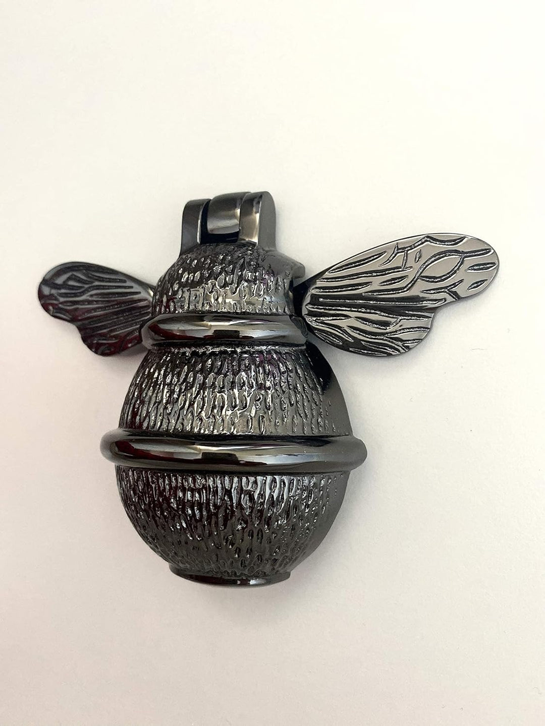 Brass Bee Türklopfer, Messing, mit schwarzem Nickel-Finish, Hummel-Türklopfer, massives Messing, Tür