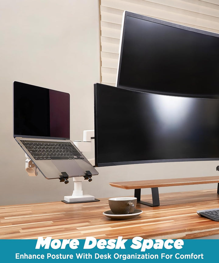 ULTRARM 10-17” Laptop Mount Tray for VESA Monitor Arms and Stands Supports Mounting Notebooks, Table