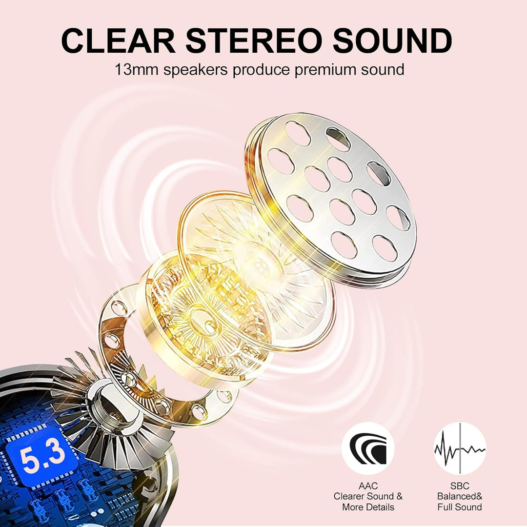 Bluetooth Kopfhörer, 2026 Neu In Ear Kopfhörer Kabellos Bluetooth 5.3 mit 4 ENC Mic, HiFi Stereo Noi