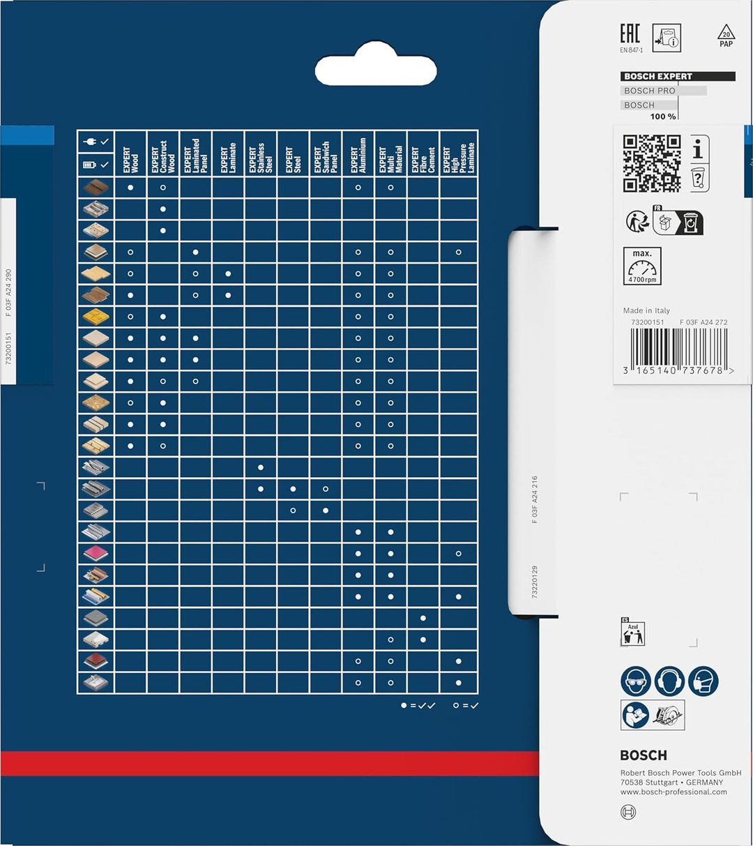 Bosch Accessories Bosch Professional 1x Kreissägeblatt Expert for Steel (für Stahl, Sägeblatt Ø 160