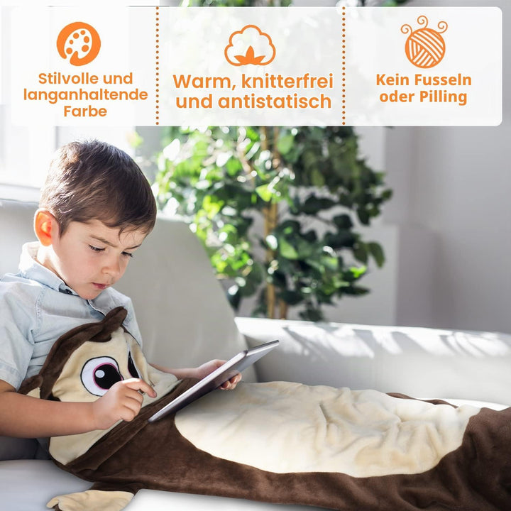 Catalonia Classy Meerjungfrauen Decke Mädchen Kinder 155x50CM, Meerjungfrauenflosse Kinder Mädchen M