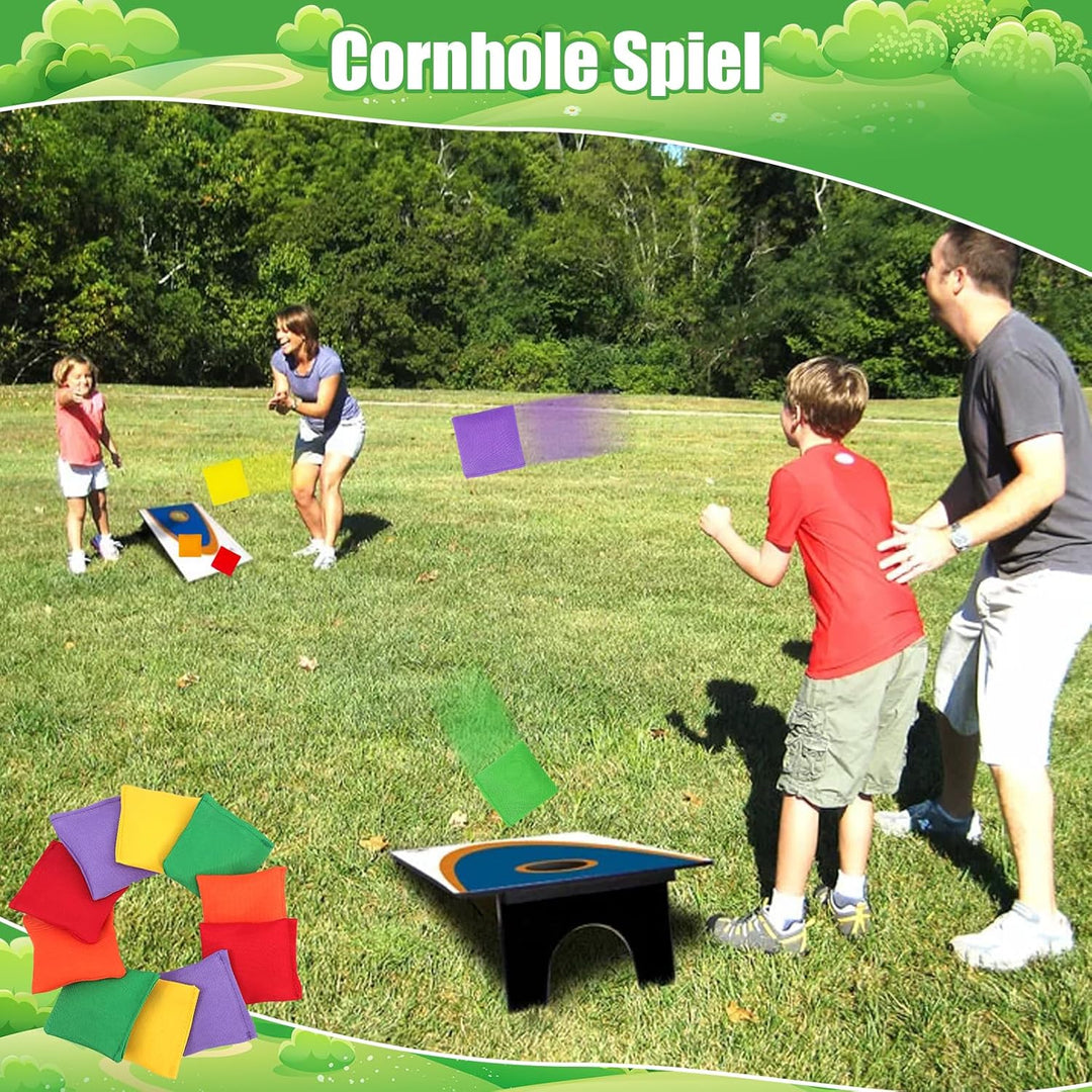 20 Stück Cornhole Säckchen,Nylon Sitzsäcke Werfen,Bohnensäckchen mit Tragetasche,Wurfsäckchen für Co