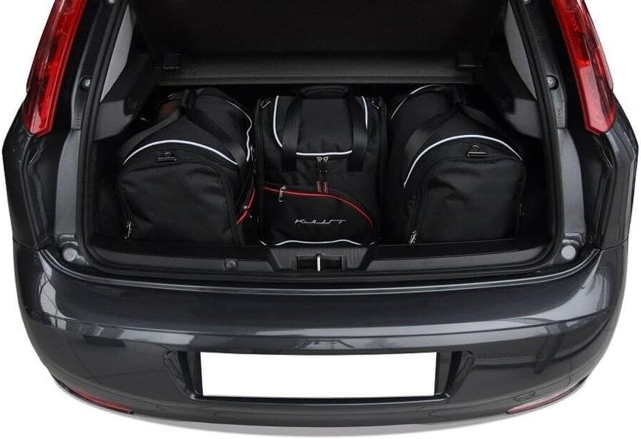 KJUST Dedizierte Kofferraumtaschen 4 STK kompatibel mit FIAT Punto 2012 2012+