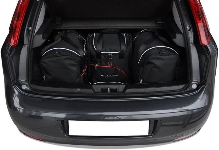 KJUST Dedizierte Kofferraumtaschen 4 STK kompatibel mit FIAT Punto 2012 2012+