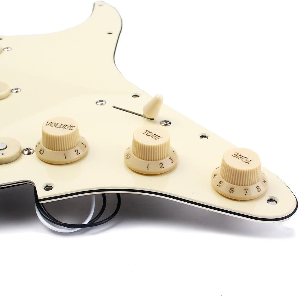 1 Satz Wired Pickups Pickguard Mit Rückenplatte DIY Für Strat E Gitarre
