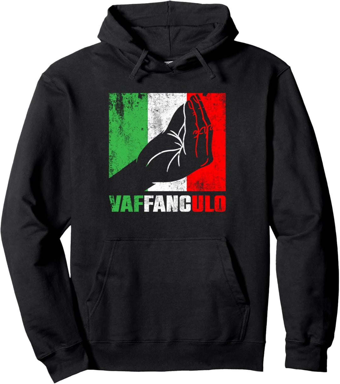 Lustige italienische Geste | Italien Länderflagge Pullover Hoodie