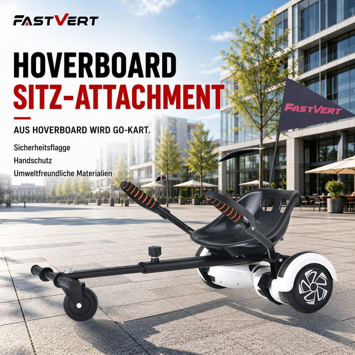 Fastvert Hoverboard Sitz Zubehör Verwandelt Ihr Hoverboard in einen Go Kart, so Macht das Treiben vi
