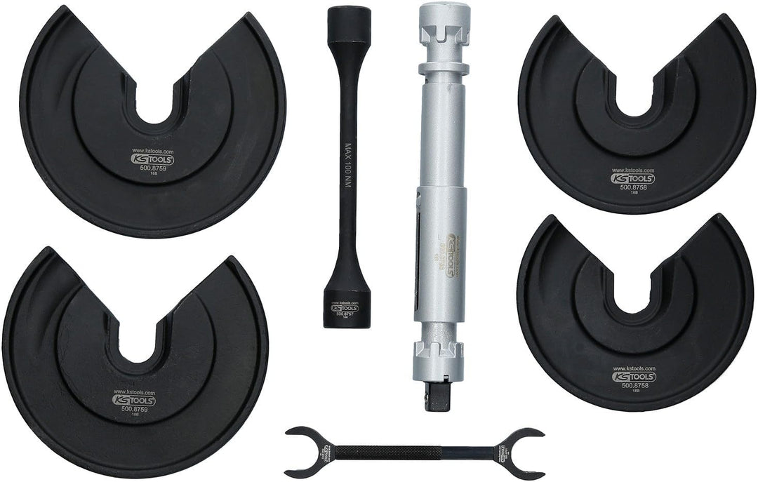 KS Tools 500.8755 Universal-Teleskop-Centerspanner-Satz für innenliegende Federn, 9-tlg