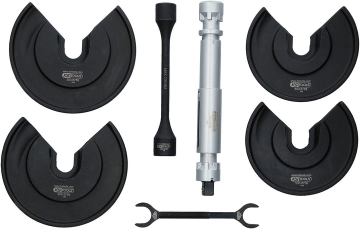 KS Tools 500.8755 Universal-Teleskop-Centerspanner-Satz für innenliegende Federn, 9-tlg
