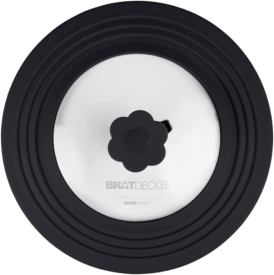 Kochblume & Bratdeckel Universaldeckel-Spar-Set | Kochblume L Ø 14-24 cm & Bratdeckel Ø 22-28cm | Sp