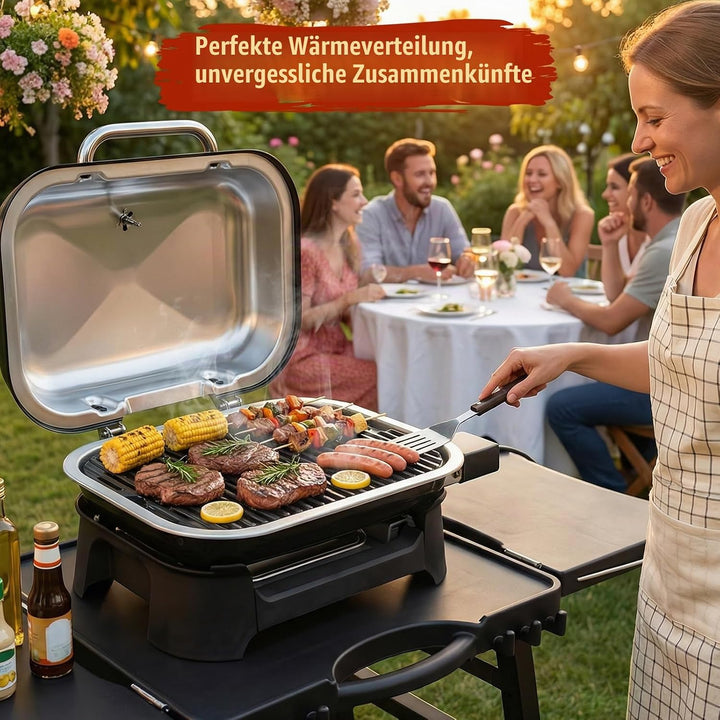 Denmay 28,5 x 43cm Gusseisen Grillrost für Weber Lumin Compact Outdoor Grills, Gusseisen rost Ersatz