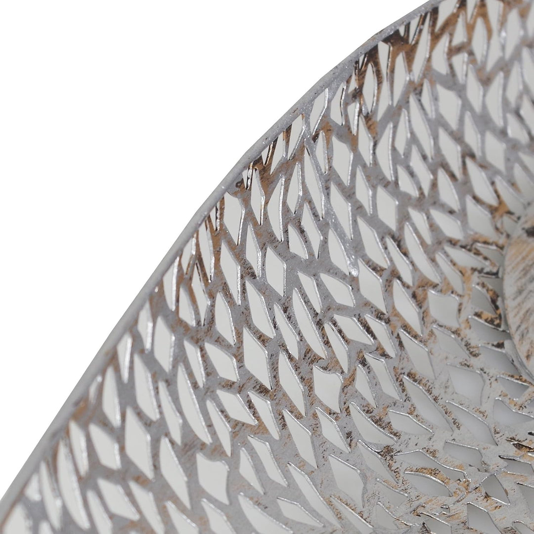 Casablanca - Schale - Purley - Metall - Farbe: antik-Silber - 80 x 21 x 10 cm