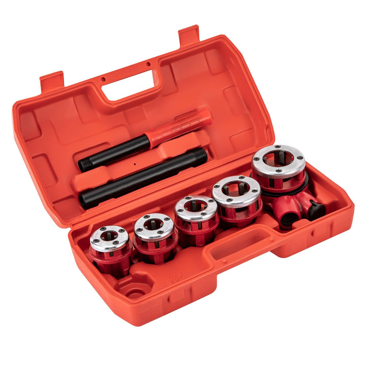 5 Schneideisen Gewindeschneidkluppe Kluppe Klempner Gewindeschneider Aussengewinde Satz Rot 3/8", 1/