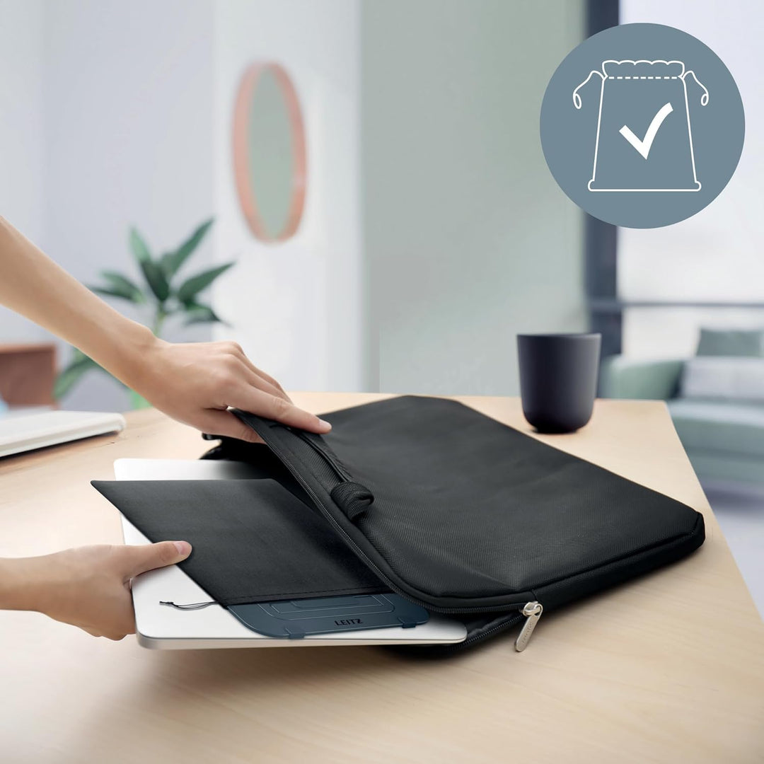 Leitz Aluminium Ultra-Flacher Verstellbarer Laptopständer, Extra leicht, faltbar & ergonomisch, 5 Hö