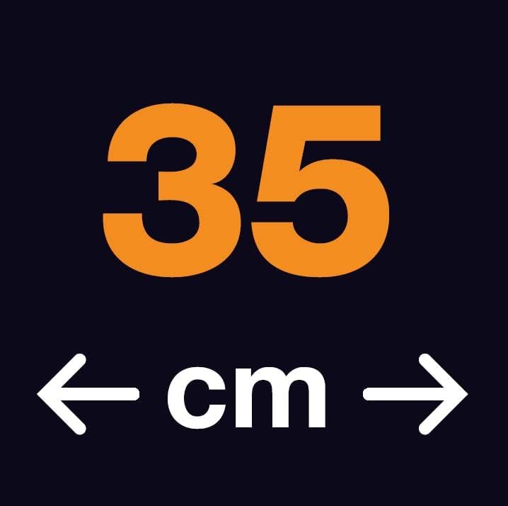 Fiskars Rechen mit 14 Zinken, Werkzeugkopf, Breite: 36 cm, Gehärtete Stahlzinken, Schwarz/Orange, Qu