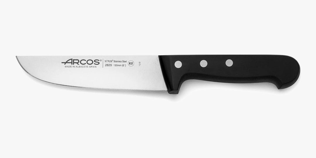 Arcos Serie Universal - Metzgermesser - Klinge Nitrum Edelstahl 150 mm - HandGriff Polyoxymethylen (