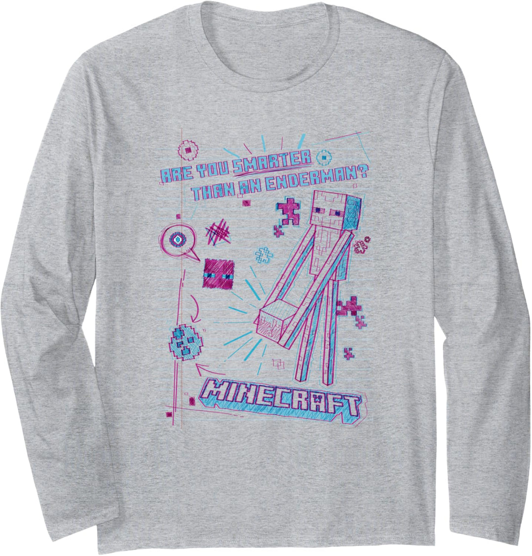 Minecraft Are You Smarter Than An Enderman? Langarmshirt