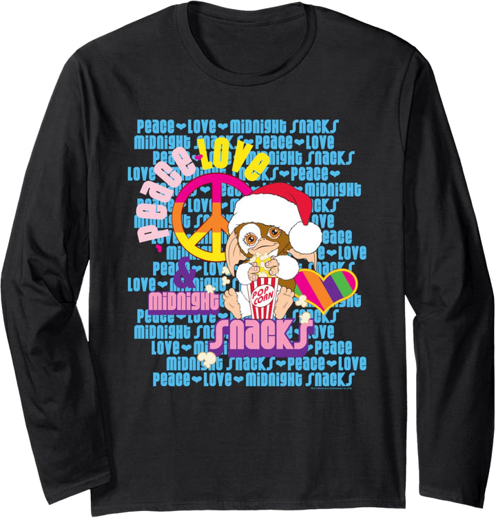 Gremlins Peace Love & Midnight Snacks Langarmshirt