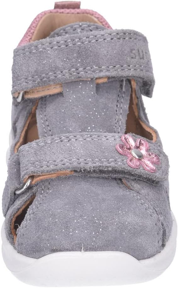 Superfit Mädchen Bumblebee Sandale 22 EU Hellgrau Rosa 2500, 22 EU Hellgrau Rosa 2500