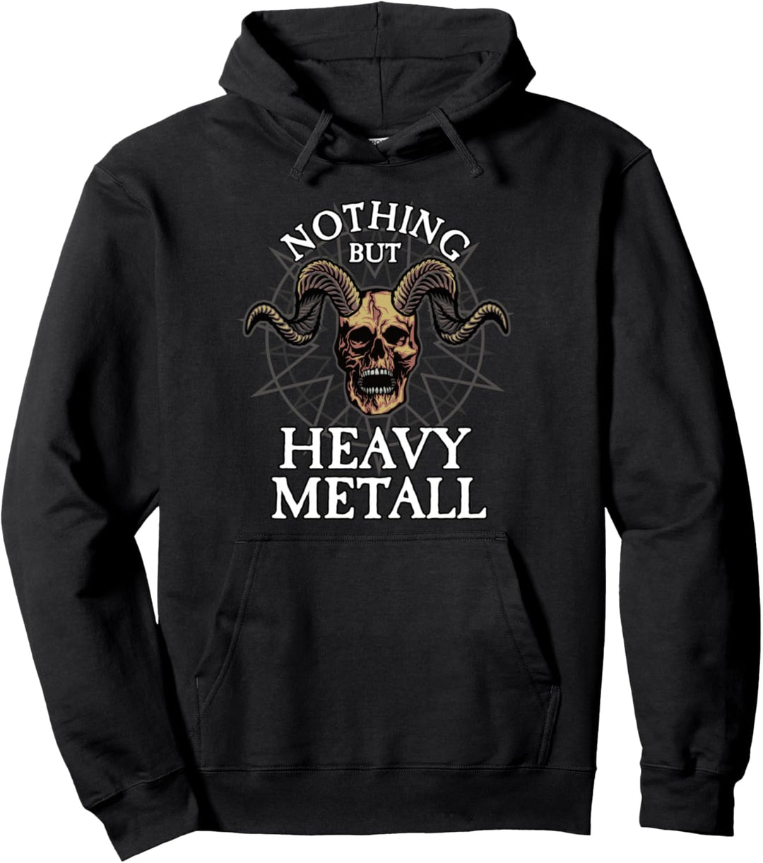 Nothing But Heavy Metal I Retro Metal I Heavy Metal Gitarre Pullover Hoodie