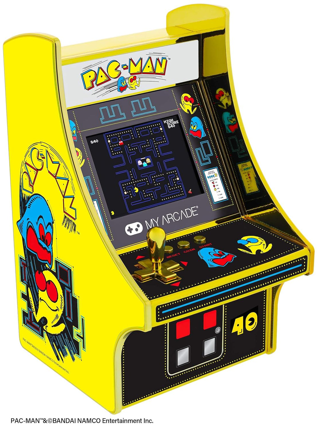 My Arcade DGUNL-3290 Pac-Man 40th Anniversary Micro Player Retro Arcade Machine