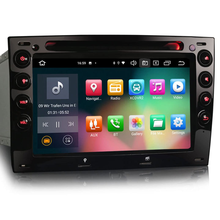 Erisin Android 10 8-Kern Kabellos CarPlay Autoradio Mit GPS Navigation für Renault Megane Unterstütz