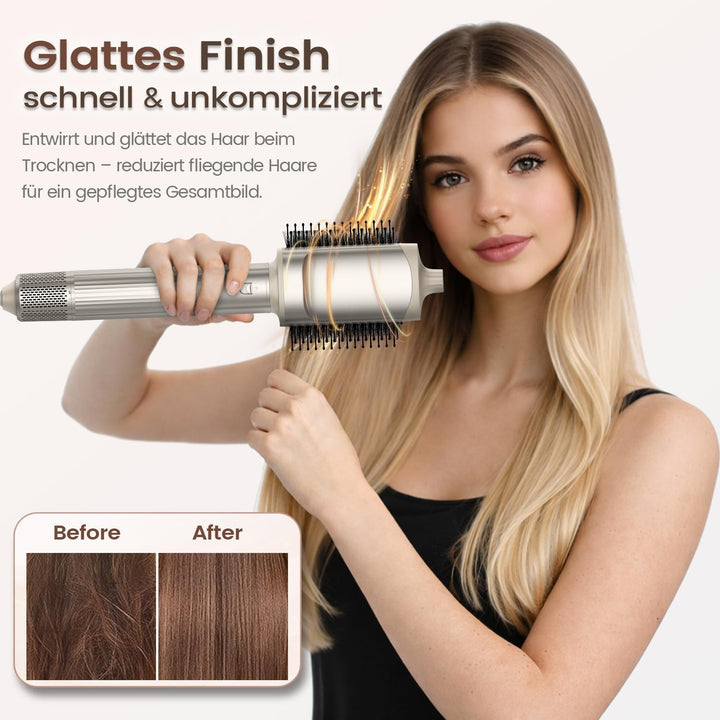 5-in-1 Warmluftstyler & Haartrockner Styling Set– 110.000 U/min Hochgeschwindigkeits-Föhn mit 32mm A