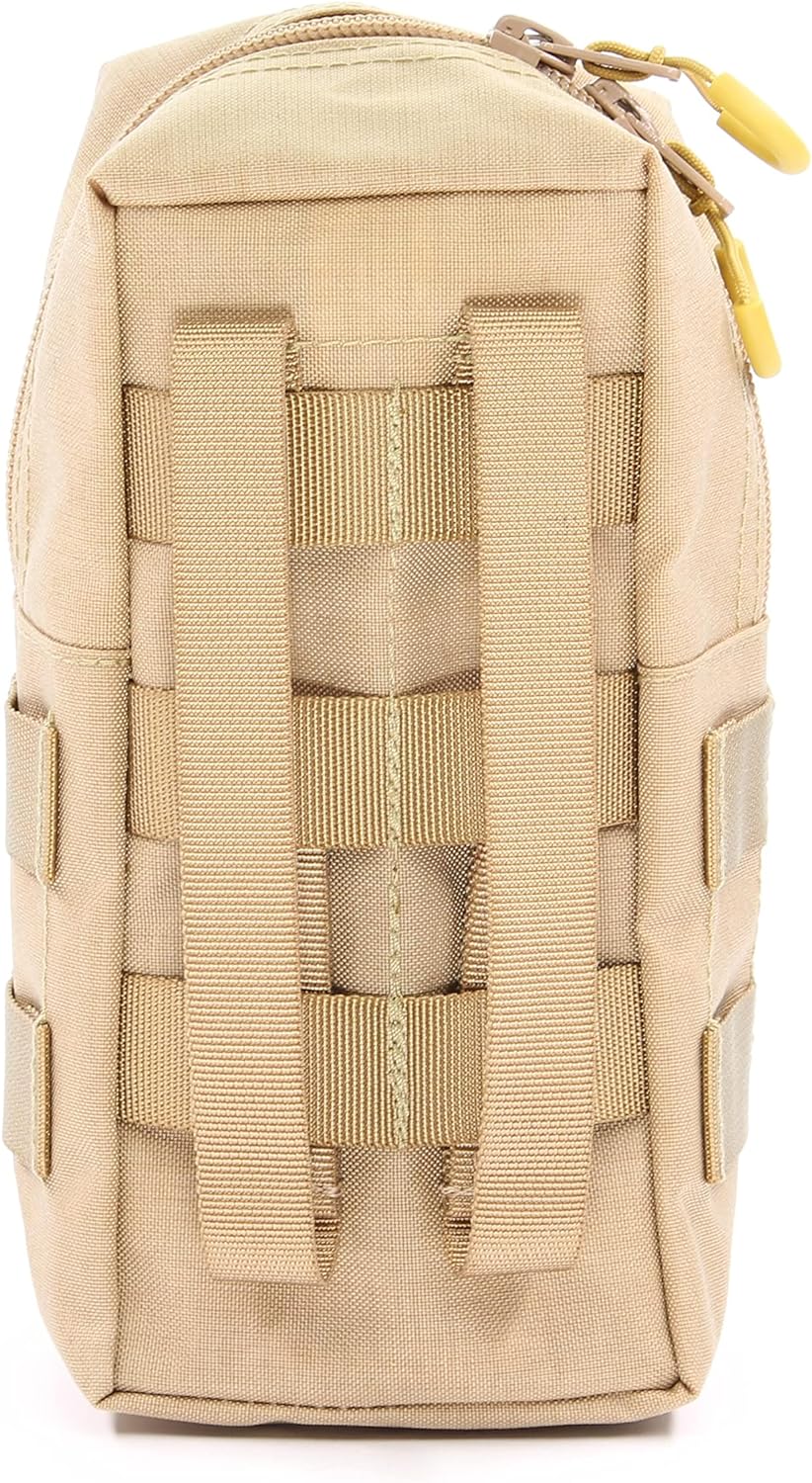 Zentauron Reissverschlusstasche Small mit MOLLE-System I BW-Tasche, Rucksack Zusatztasche aus Cordur