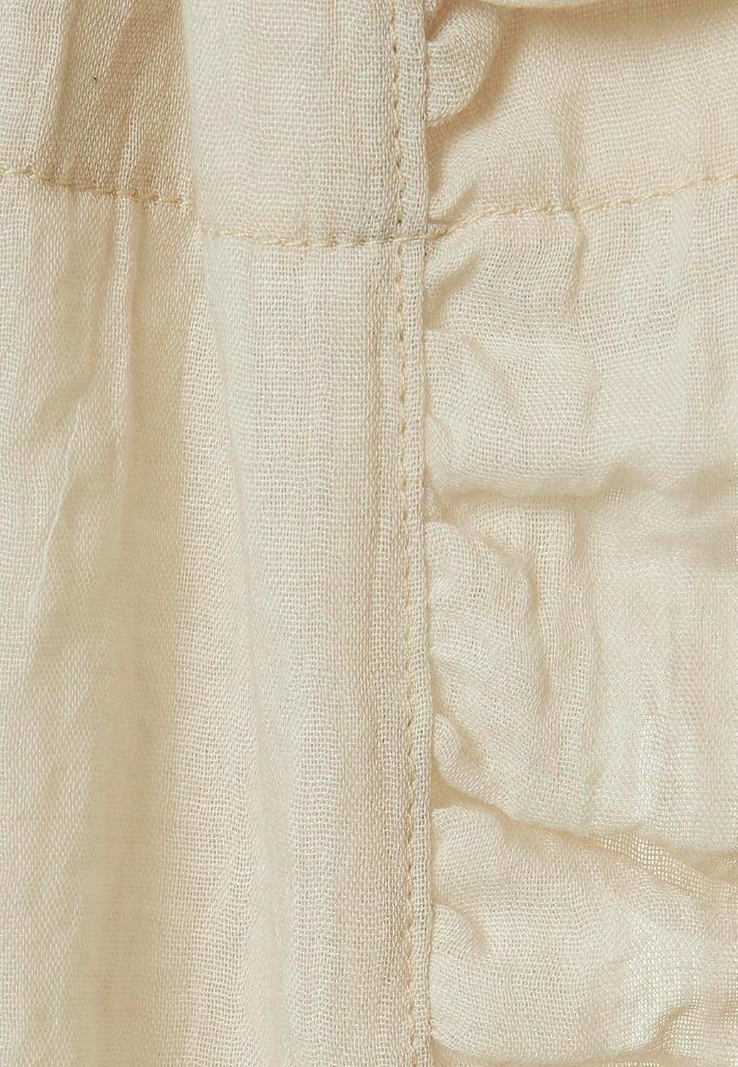 Jollein Betthimmel Vintage Ruffle Nougat - Höhe 155 cm - Baldachin Kinderzimmer Babybett - Beige Ruf