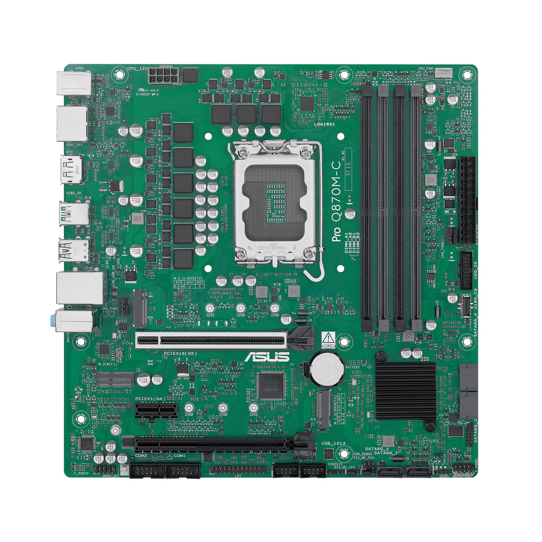 ASUS Pro Q670M-C-CSM Business-Mainboard Sockel Intel LGA 1700 (Micro-ATX, PCIe 4.0, DDR5, Intel-vPro