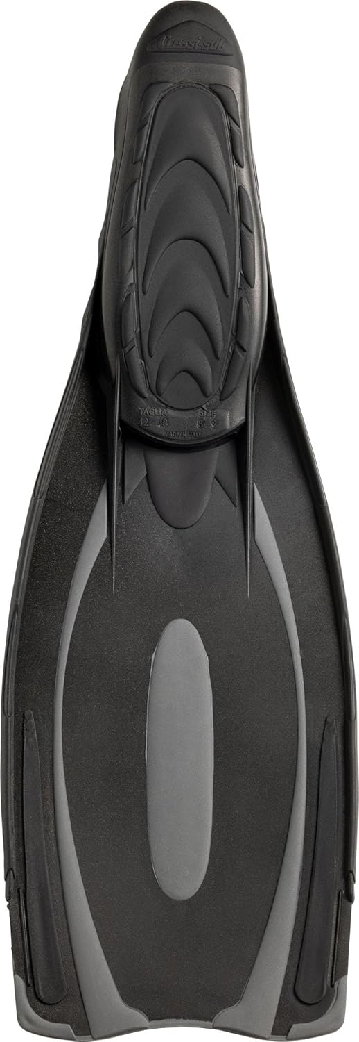 Cressi Reaction Pro Fins - Flossen zum Tauchen, Freitauchen und Schnorcheln, Adult Unisex 44/45 Schw