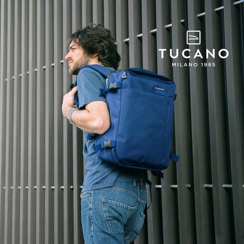 Tucano BKTUG-M-B Tugo Travel Rücksack, M, 20L für Notebook blau, Blau