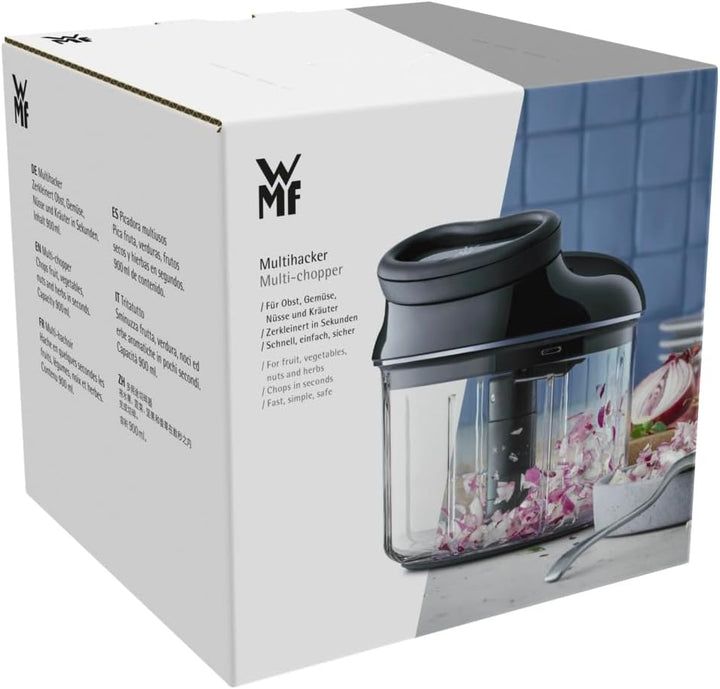WMF Gourmet Gemüseschneider manuell mit Seilzug, 900ml, Multi-Zerkleinerer ideal für Gemüse, Zwiebel