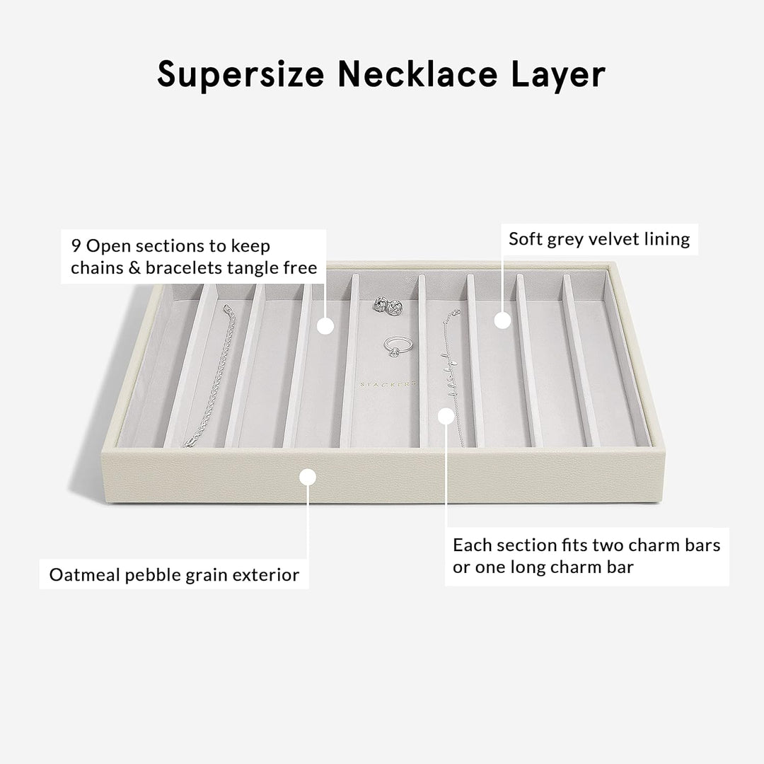 Stackers Oatmeal Supersize Necklace Layer Hellbeige, Hellbeige