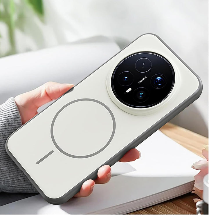 GIOPUEY Magnetische Handyhülle für Honor Magic 8 Pro Hülle, Case Kompatibel mit MagSafe, Matte PC Zu