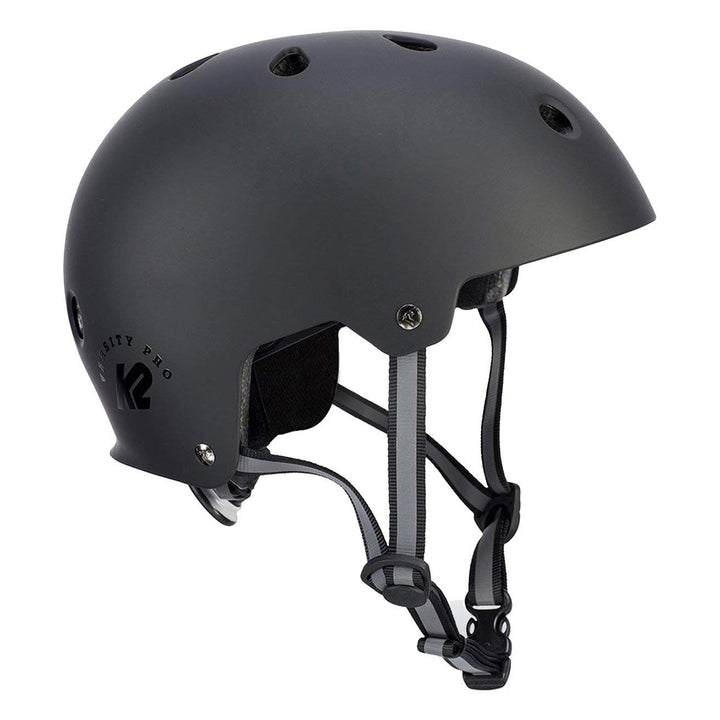K2 Skates VARSITY PRO Helm, Inline Skate Helm, Fahrradhelm, Skateboard Helm Schwarz M (55 - 58 cm) S