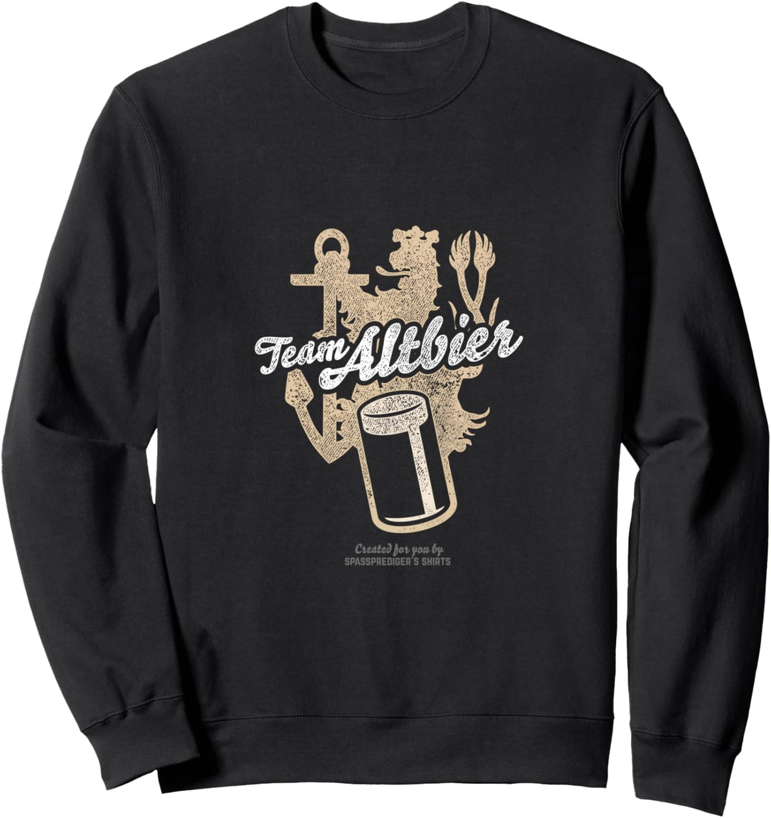Düsseldorf Bier Design Schriftzug Team Altbier Düsseldorf Sweatshirt